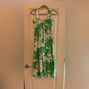 Rails Seville Green Lotus Midi Sun Dress Size Small
